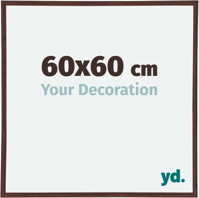 Your Decoration - Fotolijst 60x60 cm - Kunststof - Bruin - Annecy