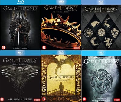 Game Of Thrones - Seizoen 1 - 6 ( 6 aparte Blu-ray boxen )