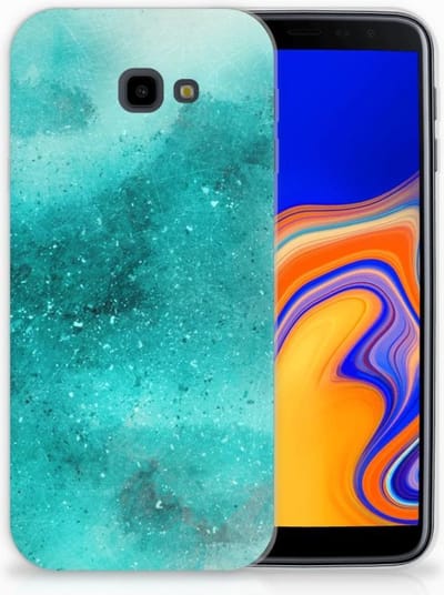 TPU Hoesje voor Hoesje maken Samsung Galaxy J4 Plus (2018) Painting Blue