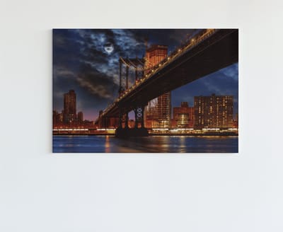 Canvas Schilderij - Manhattan - New York - Abstract - Kunst - 60x40x2 cm