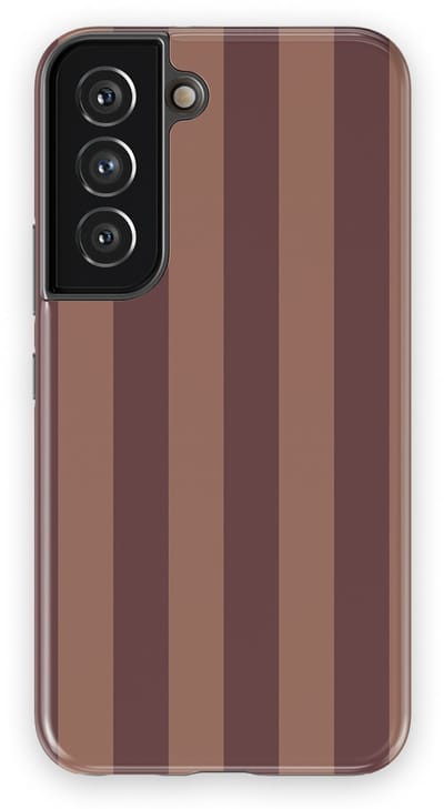 DripCase Gestreept Hoesje Samsung Galaxy S22 | Backcover met Mag | Stripes Motief | Trendy Case Samsung Galaxy S22 met Strepen Burgundy Rush
