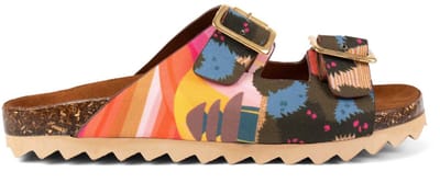 Inkkas Vegan dames sandalen Samadhi Buckle – Buckle sandalen in blush en zonsondergangkleuren – lichte comfortabele zomersandalen voor vakantie en vrije tijd