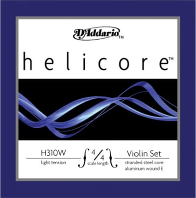 D'Addario Orchestral Violin snaren Helicore H310W- 4/4L, Light Tension, Alen E - Snarenset voor viool