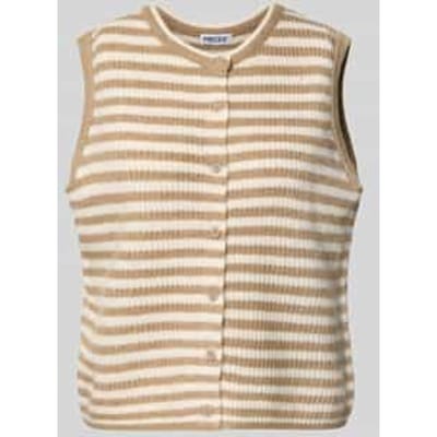 regular fit gebreide bodywarmer met wol-aandeel model 'MALOU'