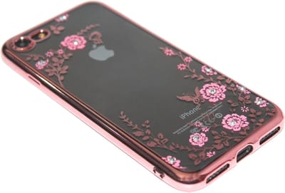 Glimmend bloemen hoesje Geschikt voor iPhone SE (2022/ 2020)/ 8/ 7