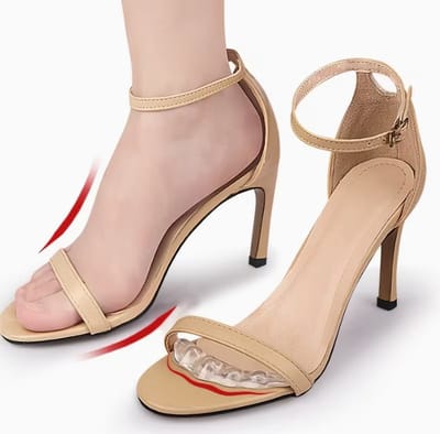 2 stuks, zelfklevende siliconen binnenzolen voor de voorvoet, comfortabele binnenzolen met verminderde demping en zachte elasticiteit voor voetbescherming, geschikt voor hoge hakken, sandalen, pantoffels en andere antislip binnenzolen.