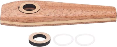 Houten Kazoo - Muziek Instrument - Muziek Maken - Eenvoudig te Spelen - 10 cm - Houtkleur