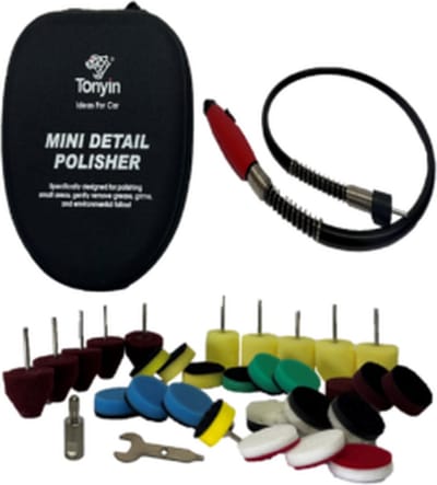TONYIN | Mini detail polisher | Voor de detailers | Professionele autopoetsers | Aan te sluiten op roterende polijstmachine | TY-DA2