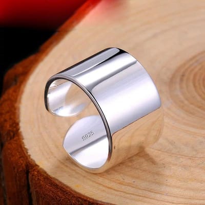 Koperen Ringen Voor Vrouwen Mannen Koppel Minimalistisch Handgemaakt Eenvoudig Brede Ring Feest Sieraden Cadeau Voorkom Allergie resizable white