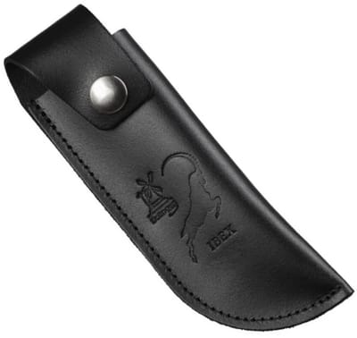 Robert Herder Lederen Schede met Riembevestinging tbv IBEX 80 mm – Zwart