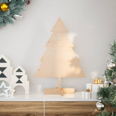 vidaXL - Kerstdecoratie - kerstboom - 70 - cm - massief - hout