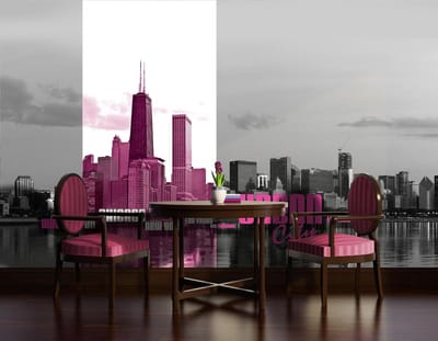 City Skyline Photo Wallcovering