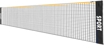 Draagbaar Badmintonnet - Tennisnet Tuin - Sport en Spel - In Hoogte Verstelbaar - 3/4/5 m - Zwart