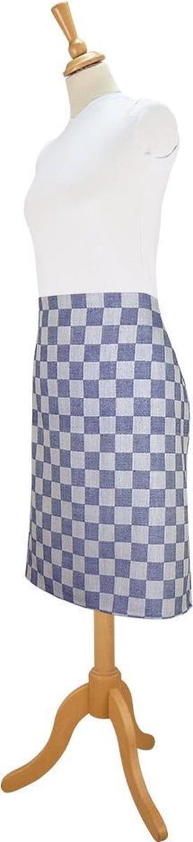 Treb Horecalinnen Schorten Sloven 2 Stuks Blauw en Wit Geblokt 60x70cm - Treb WS