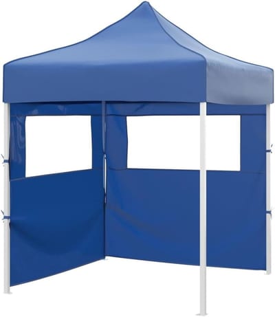 Pop-up Tent - Feesttent Paviljoen - Buitenfeesten Organiseren - Inclusief Zijwanden - 2 x 2 meter - Blauw