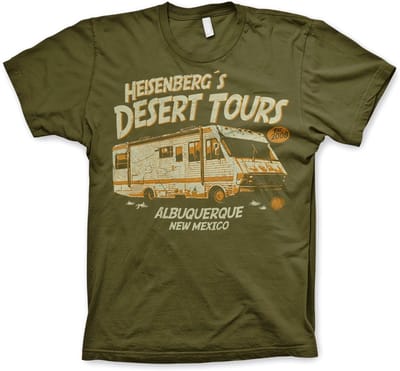Breaking Bad Heisenberg's Desert Tou-rs -T-shirt, olijfgroen