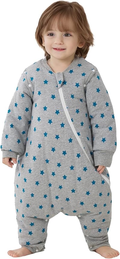 Babyslaapzak met benen - Warme slaapzak - Warm en veilig slapen - 35 TOG warmtegraad - 2-3 jaar - Sterrenprint