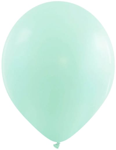 Latexballonnen pastel mintgroen matte (Tiffany-tint) 12 inch (30 cm) x 100 stuks – –Biologisch afbreekbare Fashion Matte lijn