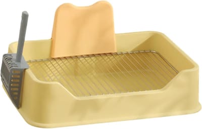 Hondentoiletbak - Puppy trainingsmat - Zindelijkheidstraining - Roestvrijstalen rooster - 52 x 35 x 13 cm - Zilver