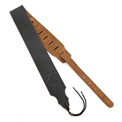 Hartwood Italiaanse Leren Gitaarband, Zwart