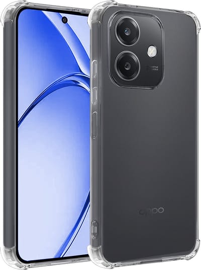Hoesje - Geschikt voor OPPO A40 - Sterk & Shockproof - Siliconen Shock Case - Hoes Cover - Telefoonhoes - Transparant