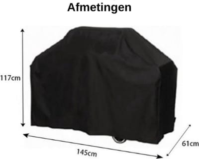 145x61x117 CM BBQ Beschermhoes - Barbecue Hoes - Cover
