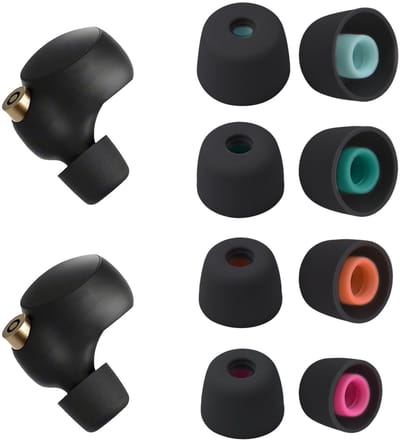 Cosensi - Dailygoods - Dailygoody - Reserveoordopjes - Universele Oordopjes - Zachte Ruisonderdrukking - Zwart - Compatibel met In-Ear Hoofdtelefoon - Perfect voor Grote Geh...