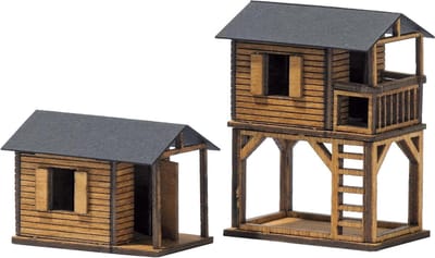 Speelhuisje Decoratie - Miniatuur Huis - Modelbouw Diorama - Klaar voor Gebruik - 10cm Klein