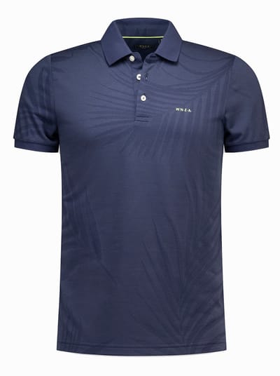 NZA New Zealand Auckland - Polo Korte mouw - Heren - M - Blauw - Katoen - 26DN116