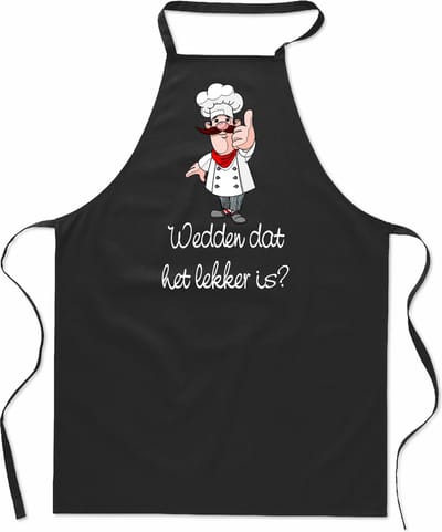 Mijncadeautje Keukenschort Wedden dat het lekker is
