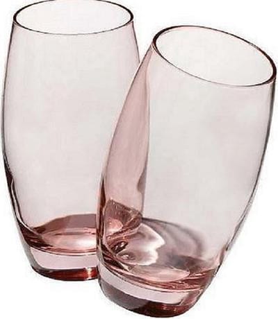 Pasabahce Barrel - Roze Longdrinkglazen - Set van 3 - 500 ml