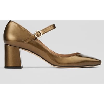 LK Bennett Winter Maryjane Sandal Bronze Gold Maat: 36 | Sandalen Outlet | Dames | Goud