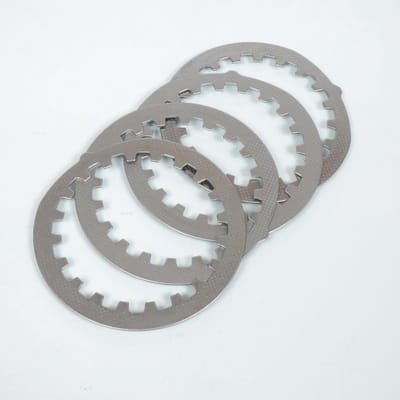 Kit 4 disque lisse embrayage Tecnium pour moto Yamaha 125 DTMX 1977 à 1991 Neuf