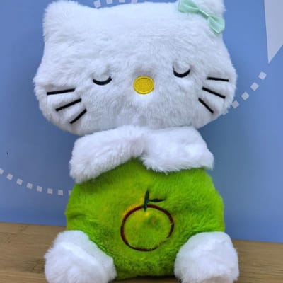 Cartoon Nieuwe Gloeiende Ademende Muziek HelloKitty Pluche Pop Schattig Dier Kat Kinder Slaapmaatje Verzachtende Pluche Speelgoed Cadeaus 28 18 15 260g