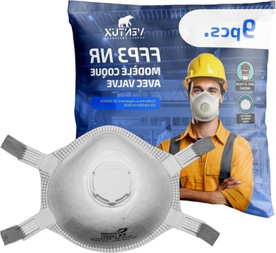 Wegwerp ademhalingsmaskers - Stofmaskers FFP3 - Hoge filtratie - Met uitademventiel - Schalenmodel