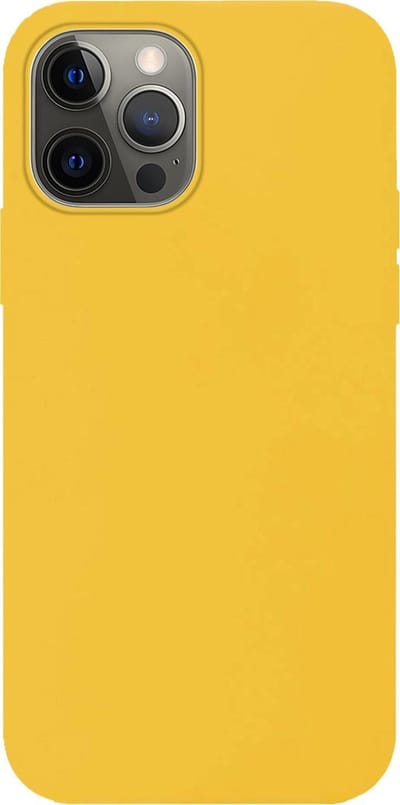 Hoes - Geschikt voor Apple iPhone 13 Pro - Sterk & Shockproof - Hoesje Cover - Siliconen Case - Geel