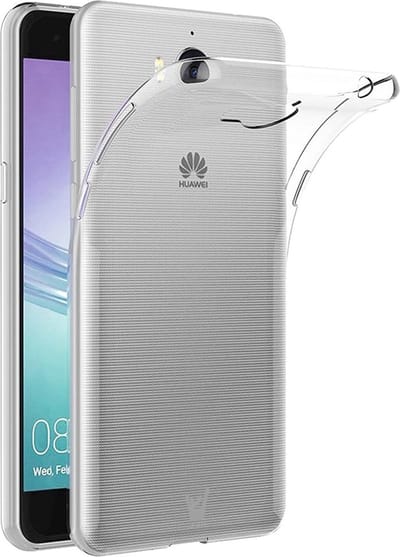 Hoesje geschikt voor Huawei Y6 (2017) - Transparant TPU Siliconen Soft Gel Case - van iCall