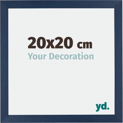 Your Decoration - Fotolijst 20x20 cm - MDF - Donkerblauw Geveegd - Mura