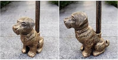 Gietijzeren Deurstop - Honden Deurstopper - Deuren Open Houden - Zwaar Decoratief Gewicht - 16.7 x 8.2 x 49.3 cm