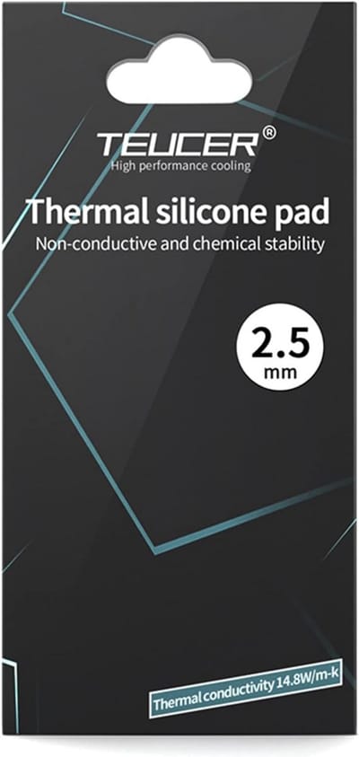 Thermische Pad 14.8W/mK voor CPU/GPU Koeling - Hittebestendig en Non-Conductief - 85x45x2.5mm