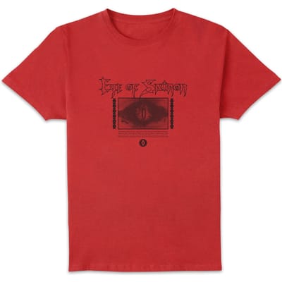 Lord Of The Rings Eye Of Sauron Men's T-Shirt - Rood - S