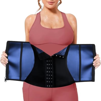 Verstelbare Slankingsriem voor Gewichtsverlies met 3 Rijen Haken en Sauna Effect voor Sneller Vetverbranding bij Mannen en Vrouwen