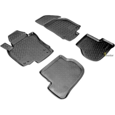 NORM Vloermatten | TPE Rubberen Vloermatten Voor Alle Seizoenen Voor Volkswagen Golf 5 V, 6 2003-2013 zwart