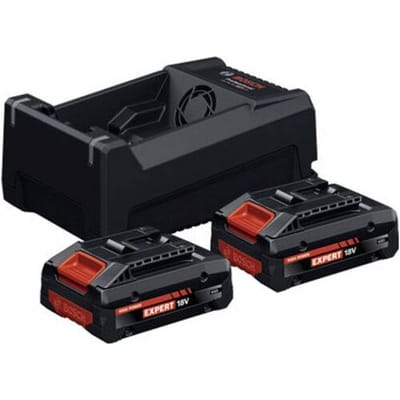Bosch Professional 1600A0373J 2x EXBA18V-40 + GAL 12V/18V-80 Accu en acculader voor gereedschap 18 V 4 Ah Li-ion