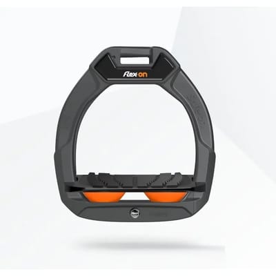 Veiligheidsschoenen voor paardrijden Verhoogd Grip Antraciet/Zwart/Oranje kind Flex-On Safe-On