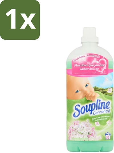 Soupline - Wasverzachter - Lentebloesem - 52 Wasbeurten - 1.3L - 1 stuk