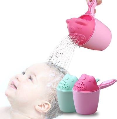 Roze Peuter Shampoo Cup - Kleur: Roze - Baby of Peuter Haren Wassen - Baby Cup - Roze Baby Was Cup - Baby Baden - Makkelijk Haren Wassen Baby - Baby Was Gietertje