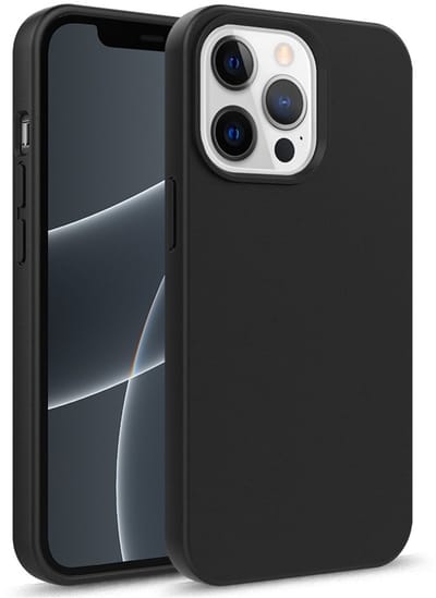 geschikt voor iPhone 14 Plus Eco Hoesje - Flexibel Telefoonhoesje Bio Degradable - Mobiq Flexibel Eco Hoesje zwart- geschikt voor iPhone 14 Plus