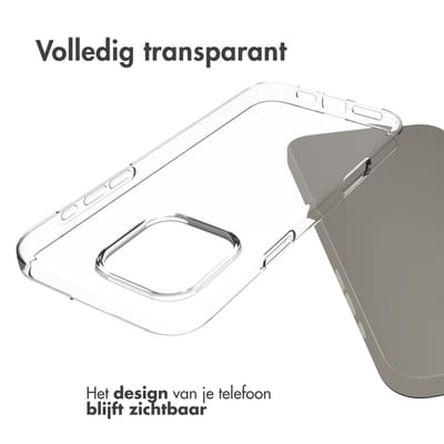 Accezz Hoesje - Geschikt voor Apple iPhone 16 Pro Max - Clear Backcover - Transparant