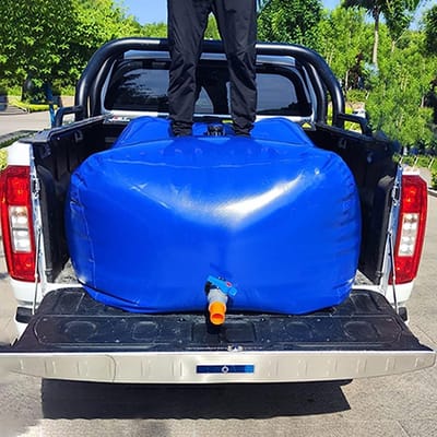 Opvouwbare Waterzak - Water Opslag Tank - Noodopslag Water - Met Kraan - Tot 5000L - Blauw